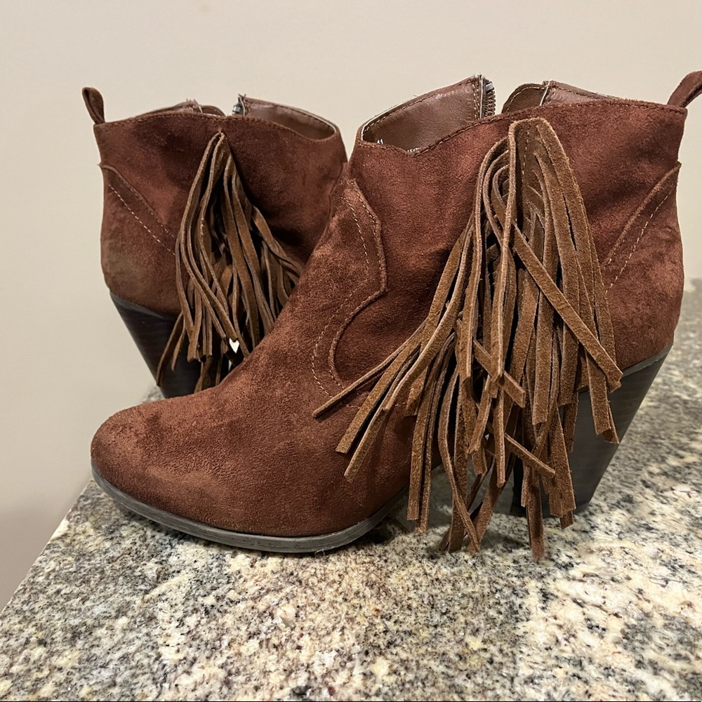 Madden Girl Fringe Booties